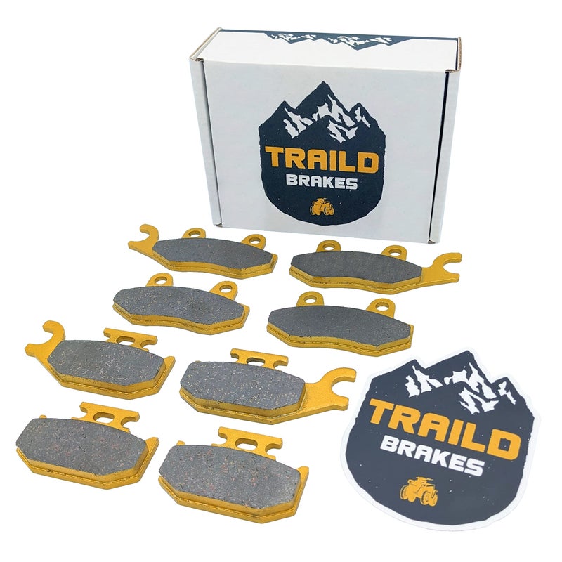 Traild Can Am Maverick Ceramic Brake Pad Set 2013, 2014, 2015, 2016, 2017, 2018 Front & Rear - Image 1